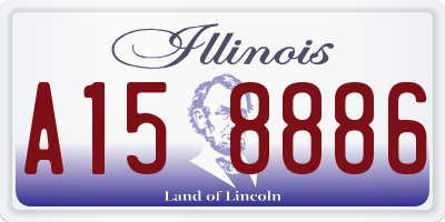 IL license plate A158886