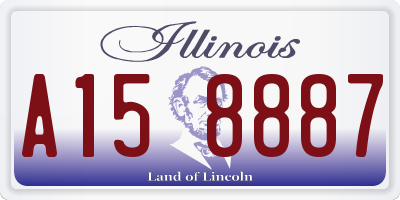 IL license plate A158887