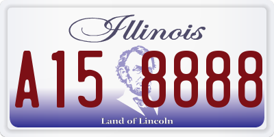 IL license plate A158888