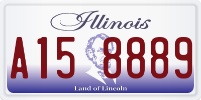 IL license plate A158889