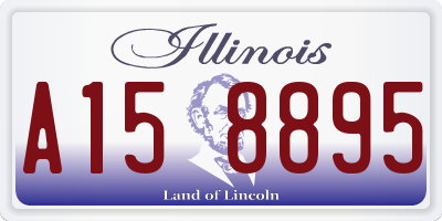 IL license plate A158895