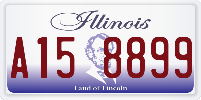 IL license plate A158899