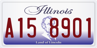 IL license plate A158901