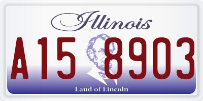 IL license plate A158903