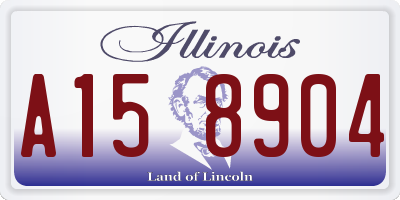 IL license plate A158904