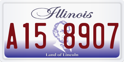 IL license plate A158907