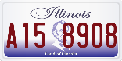 IL license plate A158908