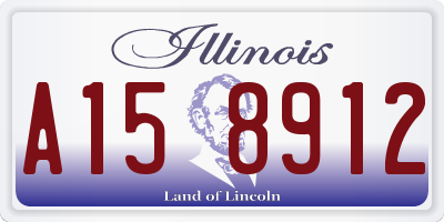 IL license plate A158912