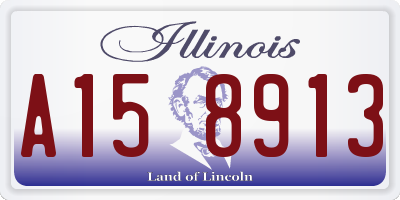 IL license plate A158913