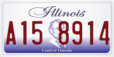 IL license plate A158914