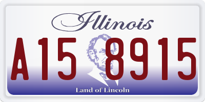 IL license plate A158915