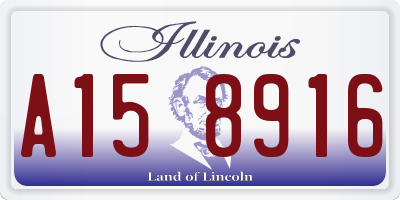 IL license plate A158916