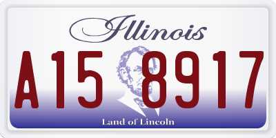 IL license plate A158917