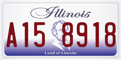 IL license plate A158918