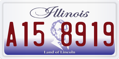 IL license plate A158919