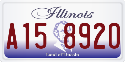 IL license plate A158920
