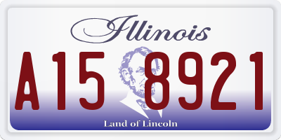 IL license plate A158921