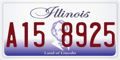 IL license plate A158925