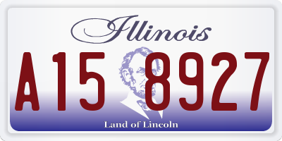 IL license plate A158927