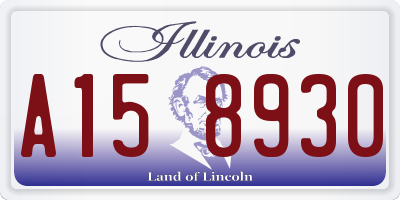 IL license plate A158930