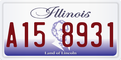 IL license plate A158931