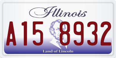IL license plate A158932