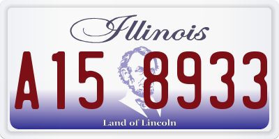 IL license plate A158933