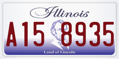 IL license plate A158935