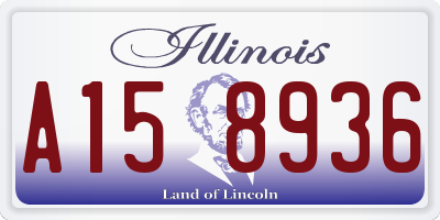 IL license plate A158936