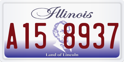 IL license plate A158937