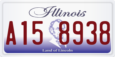 IL license plate A158938