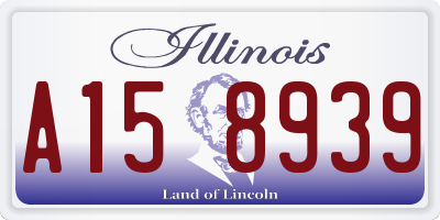 IL license plate A158939