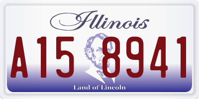 IL license plate A158941