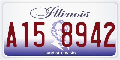 IL license plate A158942