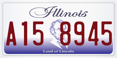 IL license plate A158945