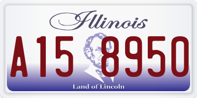 IL license plate A158950