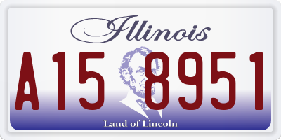 IL license plate A158951