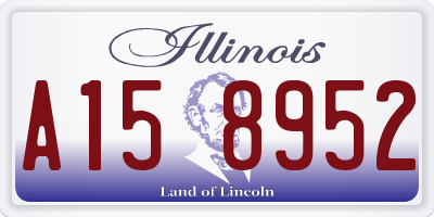 IL license plate A158952