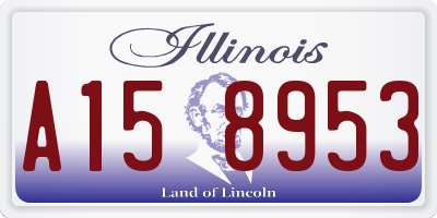 IL license plate A158953