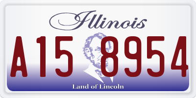 IL license plate A158954