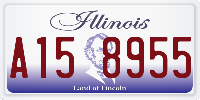 IL license plate A158955