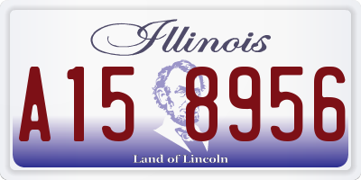 IL license plate A158956