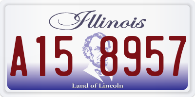 IL license plate A158957