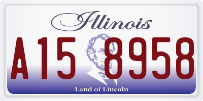 IL license plate A158958