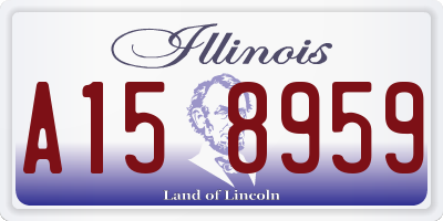 IL license plate A158959