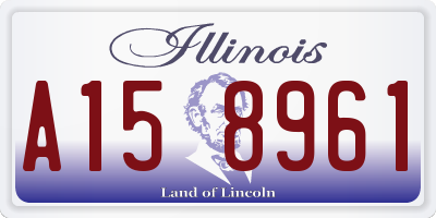 IL license plate A158961