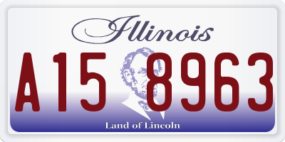 IL license plate A158963