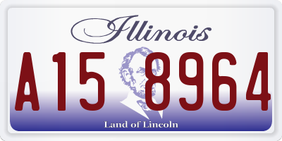 IL license plate A158964