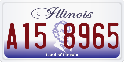 IL license plate A158965