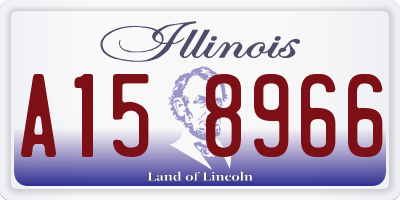 IL license plate A158966